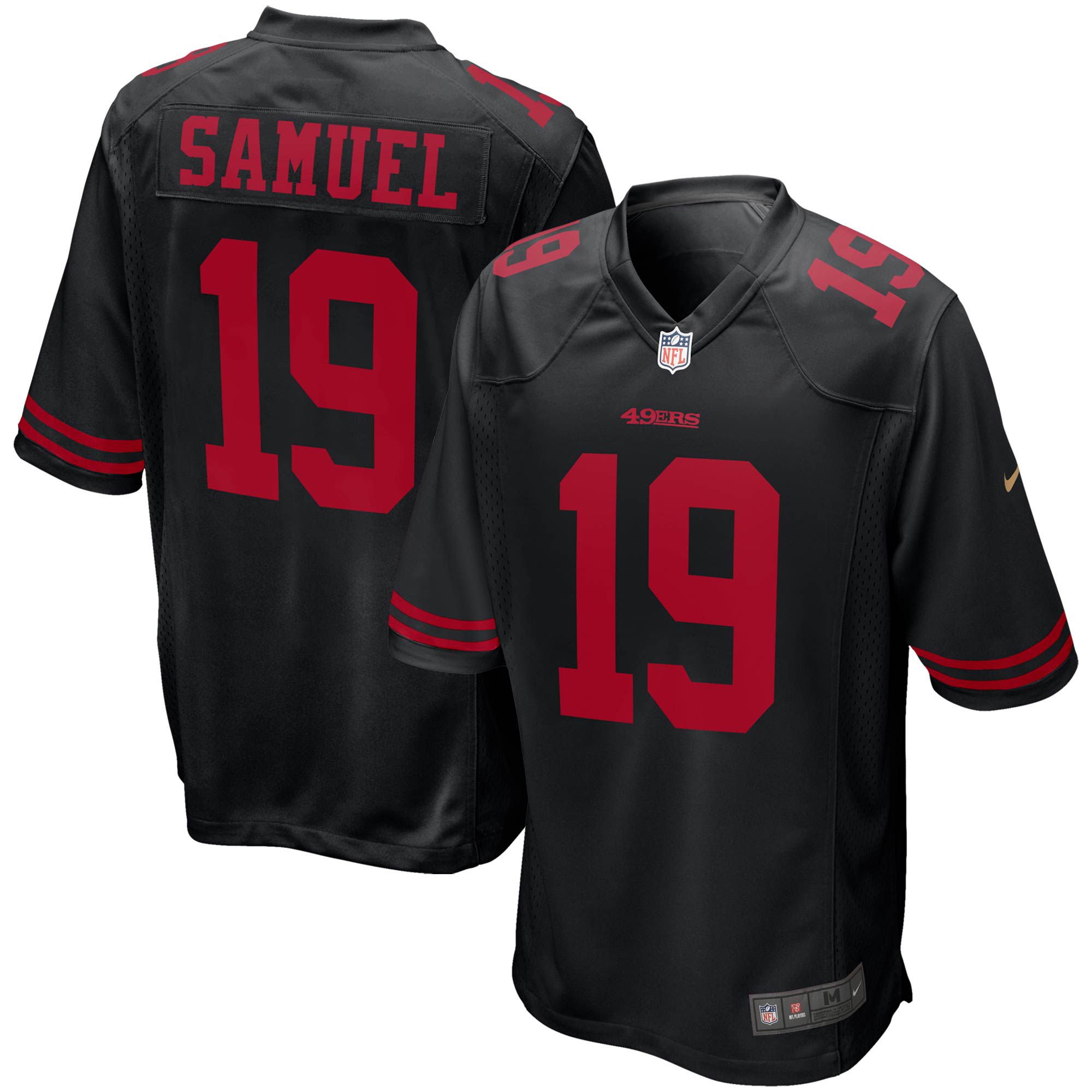 Men San Francisco 49ers #19 Deebo Samuel Nike Black Game Player NFL Jersey->san francisco 49ers->NFL Jersey